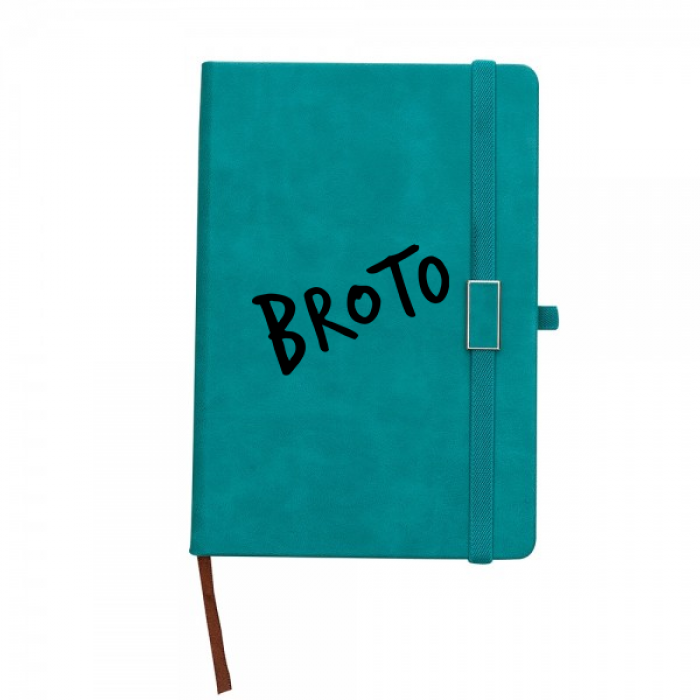 Moleskine Emborrachado Personalizado Frete Grátis - Mínimo 30