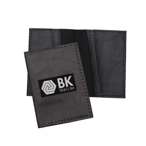 Porta Cartão Couro Sintético Personalizado Frete Grátis - Mínimo 50 Porta Cartão Couro Sintético Personalizado Frete Grátis - Mínimo 50