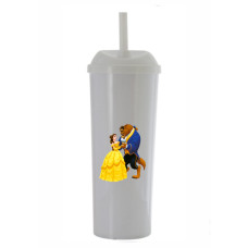 Copo long drink 330 ml com Tampa e Canudo Personalizado Frete Grátis - Mínimo 100