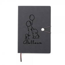Caderneta Tipo Moleskine com Fecho Personalizada Frete Grátis - Mínimo 30