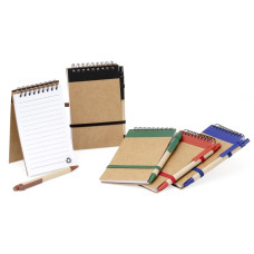 Bloco de Anotações Ecológico com Caneta Personalizado Frete Grátis - Mínimo 50
