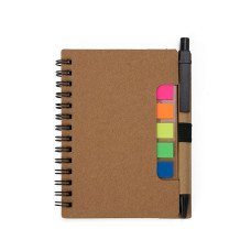 Bloco de Anotações Ecológico com Autoadesivo e Caneta Personalizado Frete Grátis - Mínimo 30