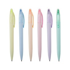 Caneta Plástica Marca Texto Personalizada Frete Grátis - Mínimo 300