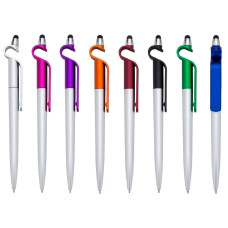 Caneta Plástica Touch com Suporte Celular Personalizada Frete Grátis - Mínimo 300