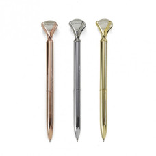 Caneta Metal Diamante Personalizada Frete Grátis - Mínimo 50