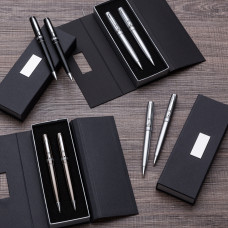 Conjunto Caneta e Lapiseira Metal Personalizado Frete Grátis - Mínimo 20