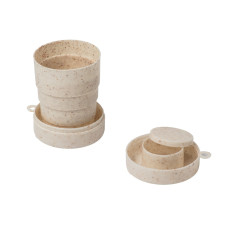 Copo Retrátil Fibra de Arroz 200 ml Personalizado Frete Grátis - Mínimo 100