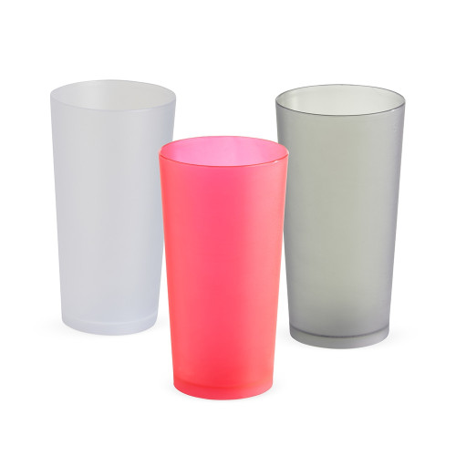 Copo Plástico 420 ml em Polipropileno (PP) com Acabamento Fosco Personalizado - Mínimo 150 Copo Plástico 420 ml em Polipropileno (PP) com Acabamento Fosco Personalizado - Mínimo 150