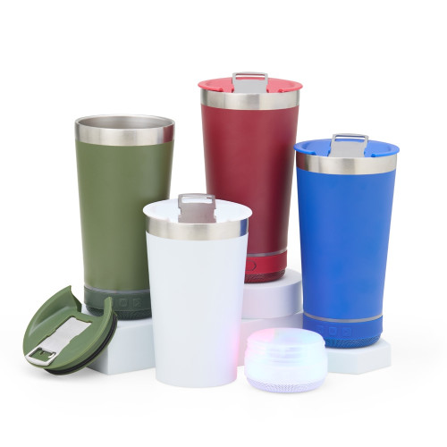 Copo Térmico 400 ml com Caixa de Som Personalizado Frete Grátis - Mínimo 10 Copo Térmico 400 ml com Caixa de Som Personalizado Frete Grátis - Mínimo 10