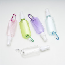 Frasco Plástico 100 ml com Mosquetão Personalizado Frete Grátis - Mínimo 200