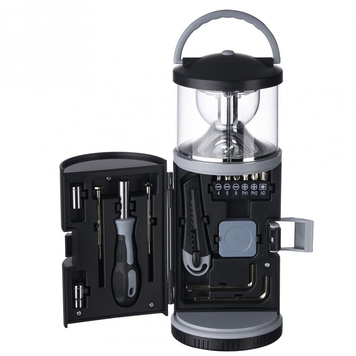 Lanterna com Kit Ferramentas 15 Peças Personalizada Frete Grátis - Mínimo 5