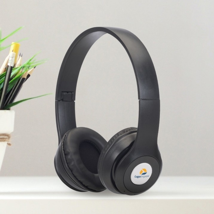 Fone de Ouvido Brilhante Bluetooth Personalizado Frete Grátis - Mínimo 10