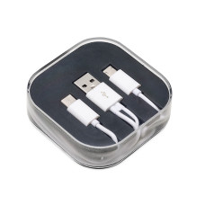 Cabo de Dados 3 em 1 em Estojo Personalizado Frete Grátis - Mínimo 30