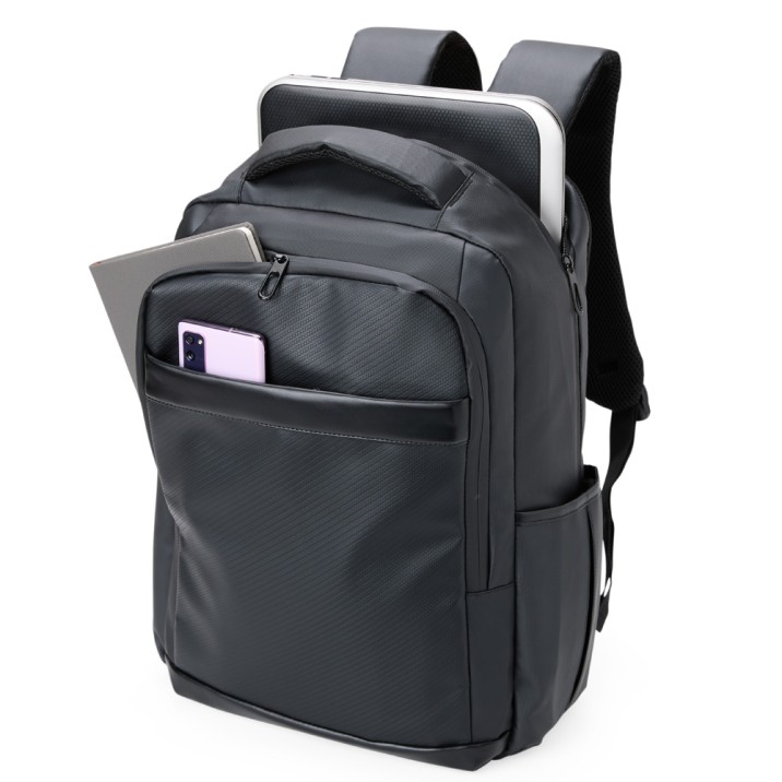Mochila Couro Sintético USB 36 Litros Personalizadas Frete Grátis - Mínimo 5