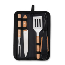 Kit Churrasco 4 Peças Personalizado Frete Grátis - Mínimo 15