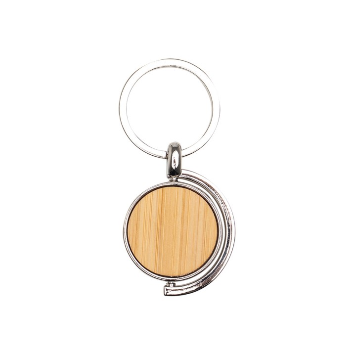 Chaveiro Metal Bambu Personalizado Frete Grátis - Mínimo 100