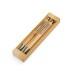 Kit Ecológico Caneta e Lapiseira Bambu Personalizado Frete Grátis - Mínimo 150