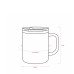 Caneca Parede Dupla 450ml - Mínimo 20