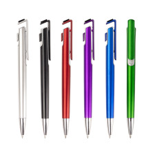 Caneta Plástica com Suporte para Celular Personalizada Frete Grátis - Mínimo 300