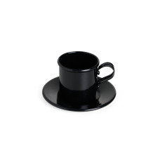 Xícara 100ml com Pires em Alumínio Personalizado Frete Grátis - Mínimo 50