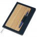 Caderneta em Bambu Personalizada Frete Grátis - Mínimo 30