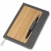 Caderneta em Bambu Personalizada Frete Grátis - Mínimo 30