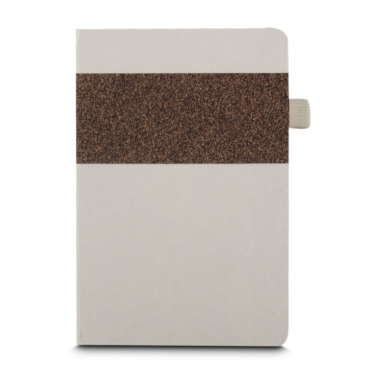 Caderno Fibra de Cana e Café Personalizado Frete Grátis - Mínimo 30