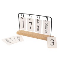 Calendário Madeira com Alça Metal - Mínimo 20...