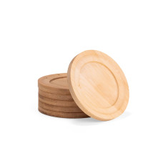 Kit Porta-Copos Bambu 6 Peças - Mínimo 100