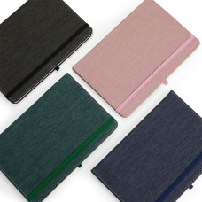 Caderneta em Linho Personalizada Frete Grátis  - Mínimo 30