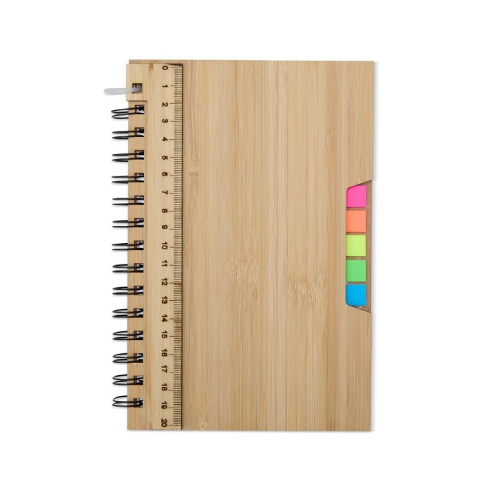 Caderno A5  14 x 21 cm Bambu Personalizado Frete Grátis - Mínimo 30