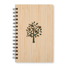 Caderno de Bambu Personalizado Frete Grátis - Mínimo 20
