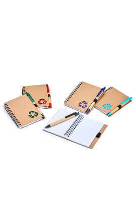  Caderno Ecológico com Caneta Ecológico Personalizado com Sua Logo