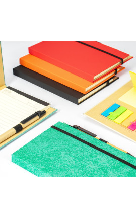 Bloco de Anotações com Autoadesivos e Caneta Personalizados Frete Grátis - Mínimo 30