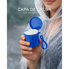 Capa de Chuva Descartável Personalizada com sua Logo  