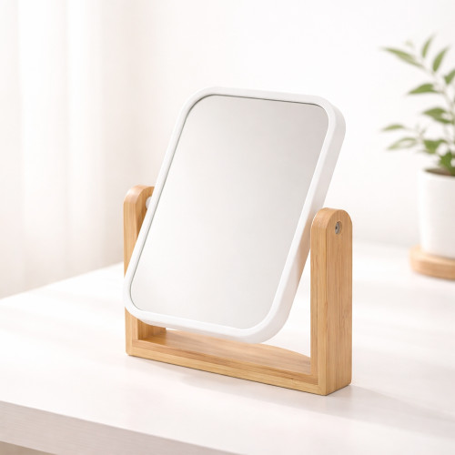 Espelho de Mesa Retangular Bambu - Mínimo 20 Espelho de Mesa Retangular Bambu - Mínimo 20