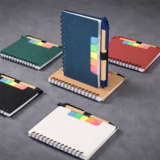 Bloco de Anotações com Post-it e Caneta Ecológica Personalizado | Brinde Corporativo Funcional