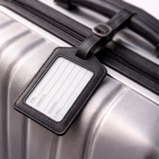 Tag de Bagagem em Couro Sintético com Visor Personalizada | Brinde Corporativo Funcional