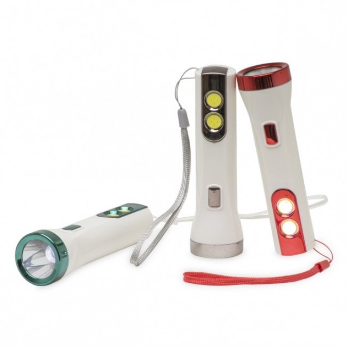 Lanterna Plástica Recarregável Personalizada Frete Grátis - Mínimo 30