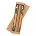 Kit Ecológico Caneta e Lapiseira Bambu Personalizado Frete Grátis - Mínimo 20