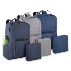 Mochila Dobrável de Poliéster Personalizada Frete Grátis - Mínimo 15