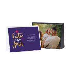 Expositor Porta Retrato A6 Personalizado Frete Grátis - Mínimo 100