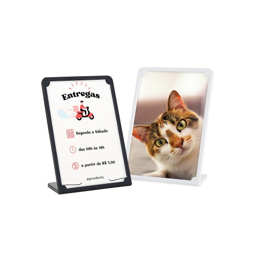 Expositor Porta Retrato A6 Personalizado Frete Grátis - Mínimo 30 Expositor Porta Retrato A6 Personalizado Frete Grátis - Mínimo 30