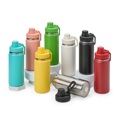 Garrafa Térmica Inox 550 ml Personalizada Frete Grátis - Mínimo 10 Garrafa Térmica Inox 550 ml Personalizada Frete Grátis - Mínimo 10