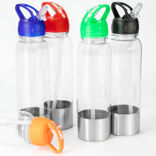 Squeeze Plástica c/ Base de Alumínio 750 ml Personalizada Frete Grátis - Mínimo 50