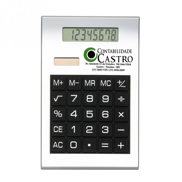 Calculadora 8 Dígitos Personalizada Frete Grátis - Mínimo 50