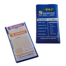 Porta Bilhete Lotérico Personalizado Frete Grátis - Mínimo 500