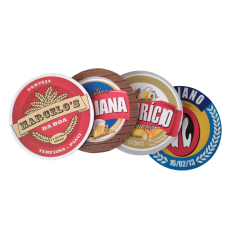 Bolacha de Chopp Impermeável Personalizada Frete Grátis - Mínimo 300