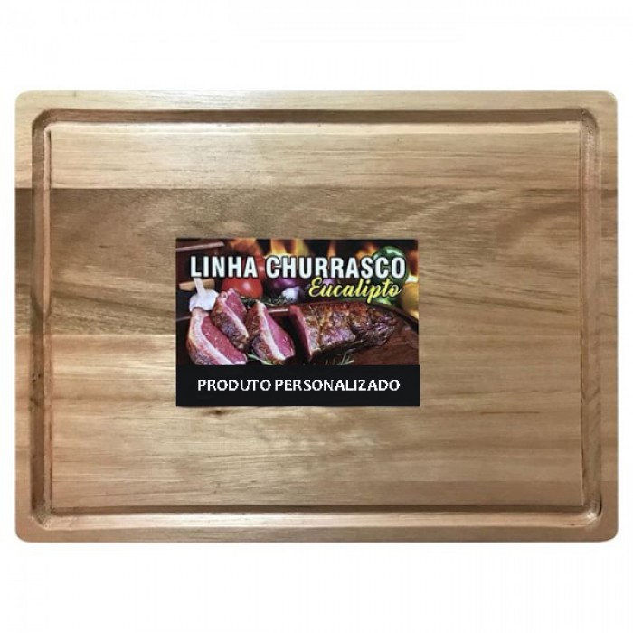 Tábua de eucalipto 37 X 27 cm Personalizada Frete Grátis - Mínimo 50