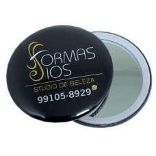 Botton Espelho De Bolso, Tamanho 6,5 cm Frete Grátis – Mínimo 50